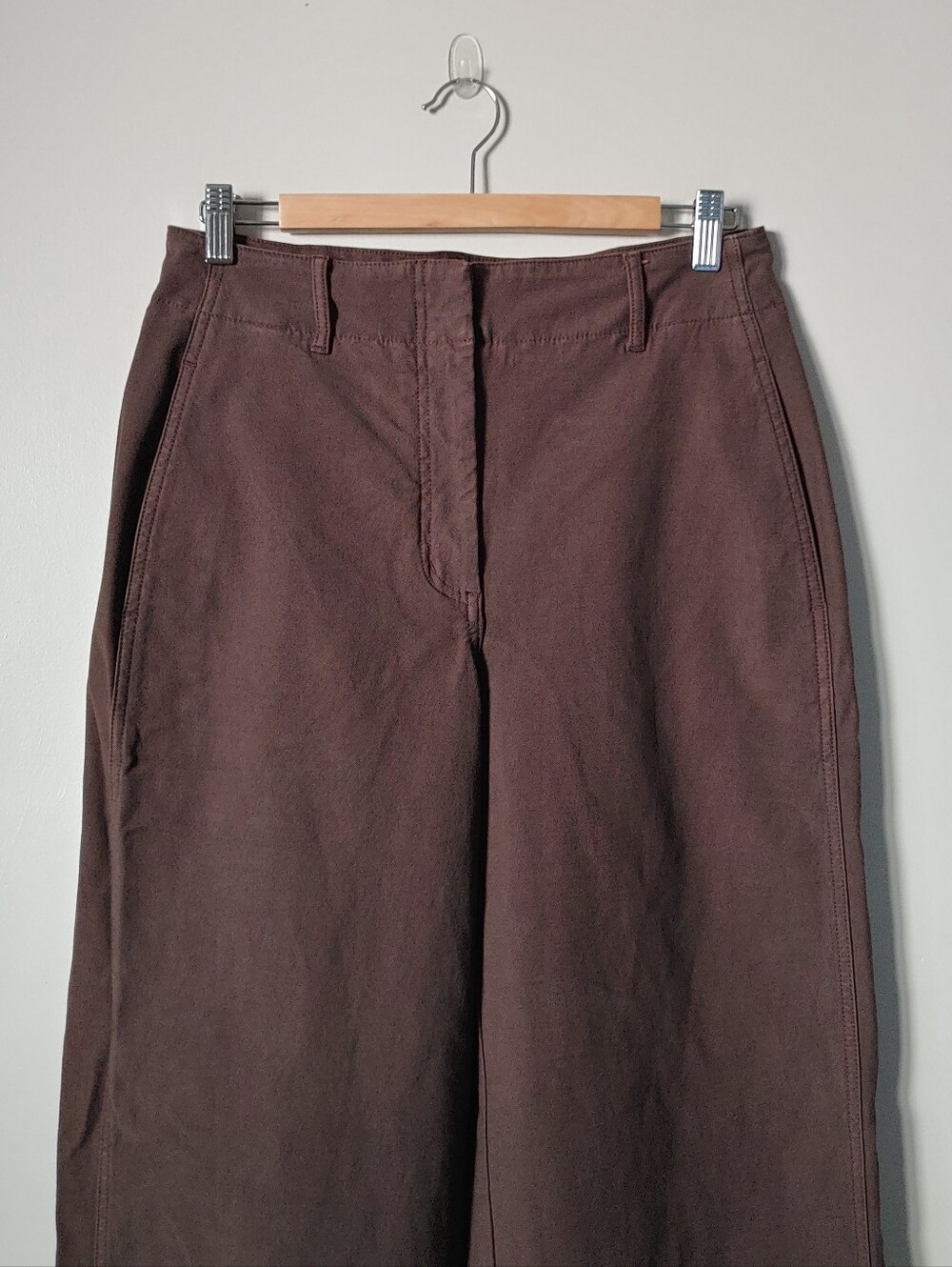 Aritzia Wilfred Ascendant Pant High Rise Utility Wide Leg Size 8 Brown - Picture 9 of 16